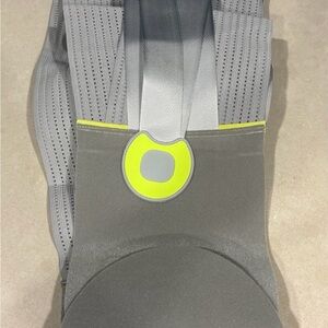 Black and Yellow back brace.